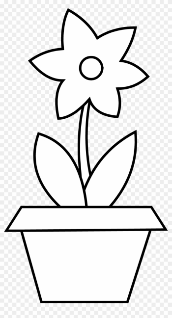 Plant Clipart Colouring - Colouring Pages Of Flower Pot Plant Clipart Colouring - Colouring Pages Of Flower Pot