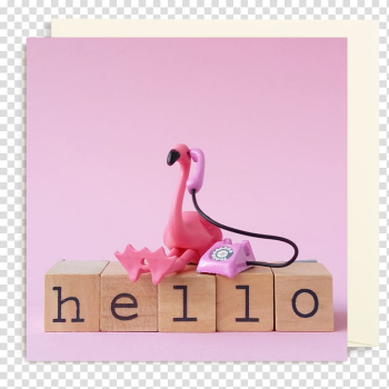 Plastic flamingo Greeting & Note Cards Gift Art, get well soon transparent background PNG clipart