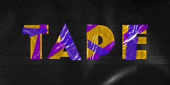 Plastic Tape Text Effect