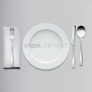 Plate and cutlery Plate and cutlery