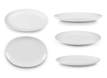 plate isolated on white background plate isolated on white background