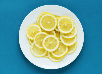 Plate of Sliced Lemons Plate of Sliced Lemons