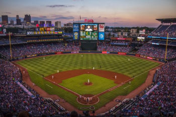 players and fans on baseball stadium players and fans on baseball stadium