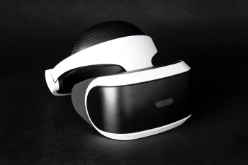 PlayStation VR virtual reality headset. SEPTEMBER 14, 2020 - BANGKOK, THAILAND PlayStation VR virtual reality headset. SEPTEMBER 14, 2020 - BANGKOK, THAILAND