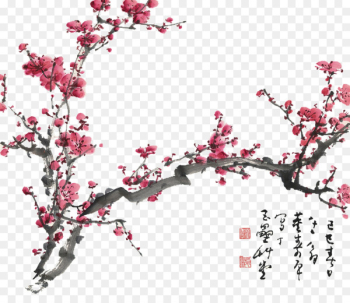 Plum blossom Chinese painting Cherry blossom Drawing - cherry blossom 
