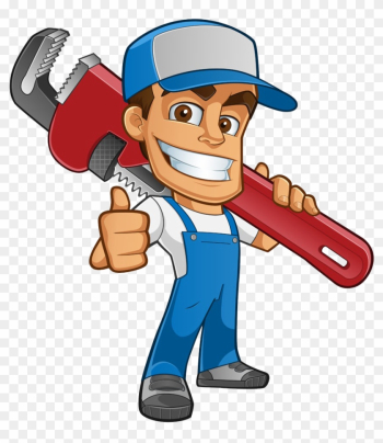 Plumber Atta-boy Plumbing Services Drain Tap - Plumber Cartoon Plumber Atta-boy Plumbing Services Drain Tap - Plumber Cartoon