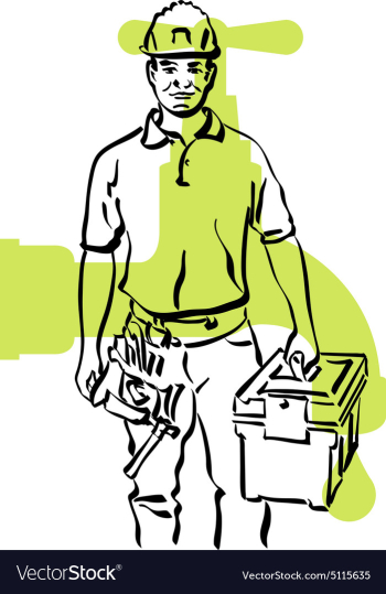 Plumber vector image Plumber vector image