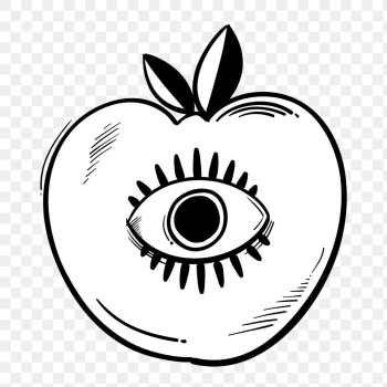 Png apple doodle cartoon teen sticker Png apple doodle cartoon teen sticker