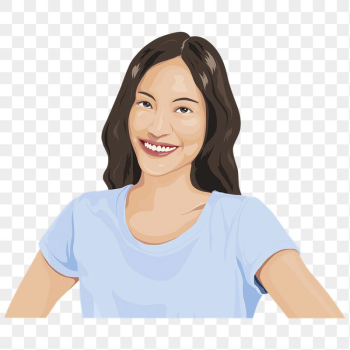 PNG asian woman sticker, character | Free PNG - rawpixel