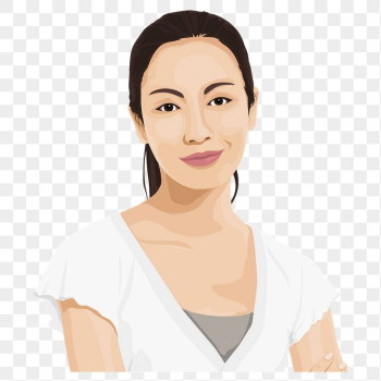 PNG asian woman sticker, character | Free PNG - rawpixel