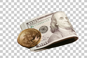 PNG Bitcoin Cryptocurrency and Dollar Bills PNG Bitcoin Cryptocurrency and Dollar Bills