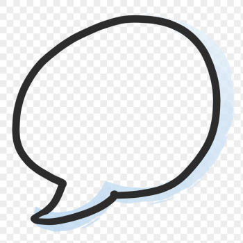 PNG blank speech bubble, doodle | Free PNG - rawpixel