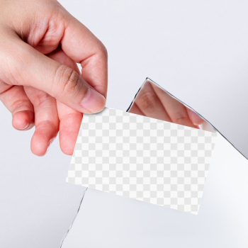 Png business card mockup with mirror shard… | Free stock illustration | High Resolution graphic