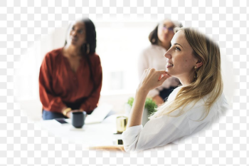 Png businesswoman smiling in meeting | Free PNG - rawpixel