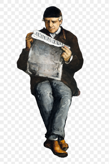 Png Cezanne&rsquo;s Father sticker, post-impressionist | Free PNG Illustration - rawpixel