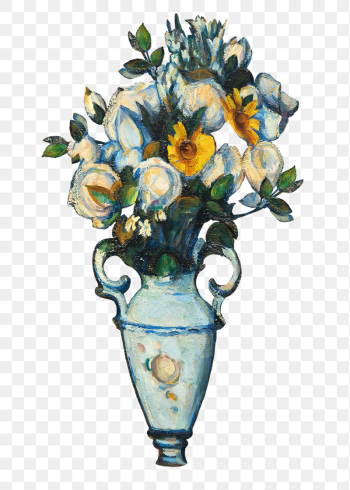 Png Cezanne&rsquo;s vase of flowers | Free PNG Illustration - rawpixel