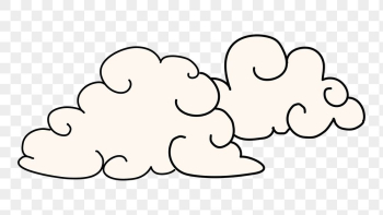 Png clouds sticker, doodle design | Free PNG Sticker - rawpixel