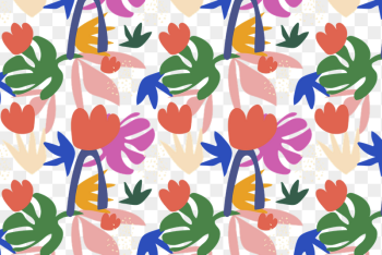 Png colorful flowers pattern background, | Free PNG - rawpixel