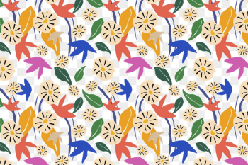 Png colorful flowers pattern background, | Free PNG - rawpixel