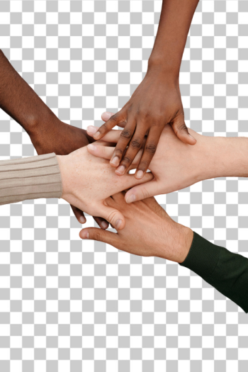 PNG Diverse Hands Joining Together in Unity PNG Diverse Hands Joining Together in Unity