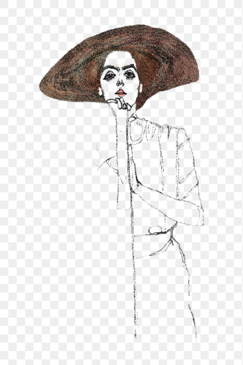 Png Egon Schiele&rsquo;s Portrait of a Woman | Free PNG Illustration - rawpixel