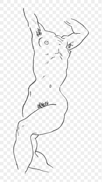 Png Egon Schiele&rsquo;s Torso of a Nude | Free PNG Illustration - rawpixel