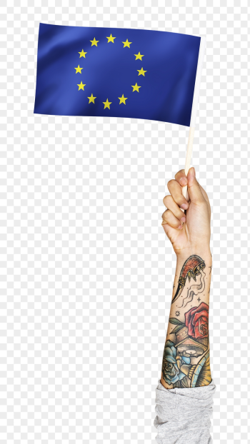Png European Union flag in tattooed | Free PNG - rawpixel