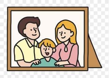 Png family picture frame sticker, | Free PNG Illustration - rawpixel