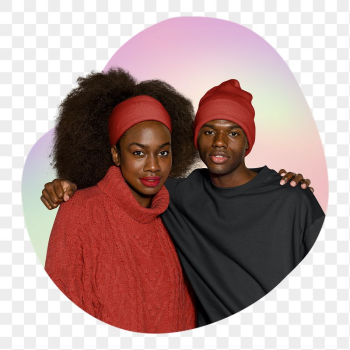 Png fashionable friends in red | Free PNG - rawpixel