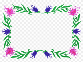 Png File Size - Flower Frame Png