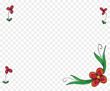 Png File Size - Simple Flower Frame Png