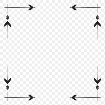Png frame border bohemian arrow ornament Png frame border bohemian arrow ornament