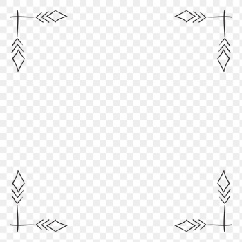 Png frame corner border bohemian ornament Png frame corner border bohemian ornament