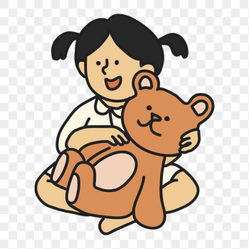 Png girl & teddy bear | Free PNG Illustration - rawpixel Png girl & teddy bear | Free PNG Illustration - rawpixel