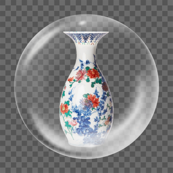 PNG glazed porcelain vase sticker, | Free PNG - rawpixel