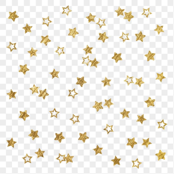 Png gold sparkly stars sticker, | Free PNG - rawpixel