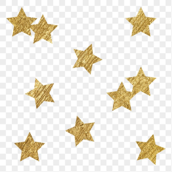 Png gold sparkly stars sticker, | Free PNG - rawpixel