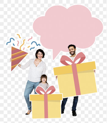 Png Happy family celebrating birthday, | Free PNG - rawpixel