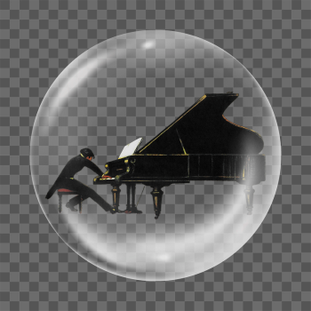 Png man playing piano sticker, | Free PNG - rawpixel