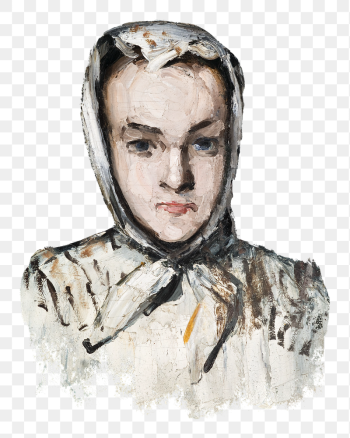 Png Marie C&eacute;zanne's Sister sticker, | Free PNG Illustration - rawpixel