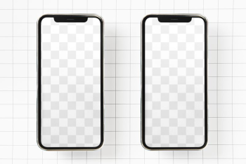 Png mockup two phone screens, | Free PNG Mockup - rawpixel