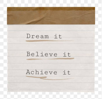 PNG positive motivational message, stationery | Free PNG - rawpixel