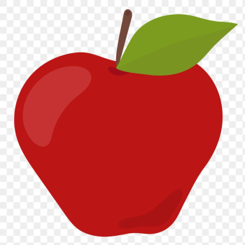 Png red apple food sticker clipart Png red apple food sticker clipart