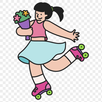 Png roller skating girl sticker, | Free PNG Illustration - rawpixel Png roller skating girl sticker, | Free PNG Illustration - rawpixel