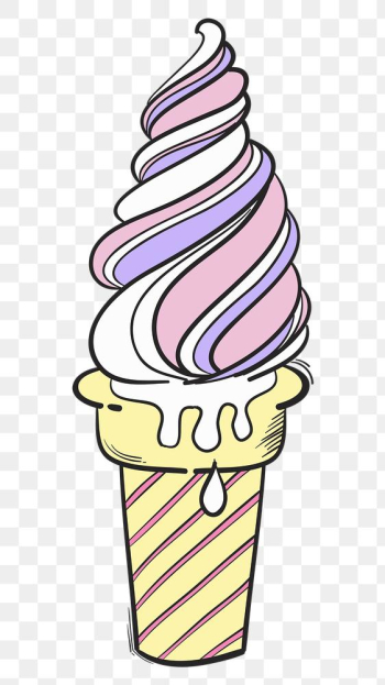 Png soft serve cartoon doodle sticker Png soft serve cartoon doodle sticker