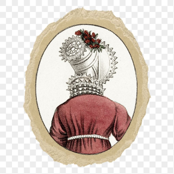 PNG victorian women's head dress | Free PNG Illustration - rawpixel