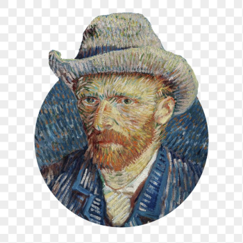 Png Vincent van Gogh's self-portrait | Free PNG - rawpixel