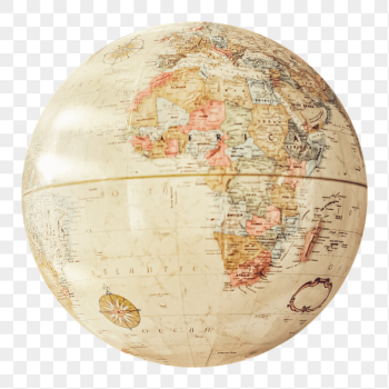 Png vintage educational globe sticker, | Free PNG - rawpixel