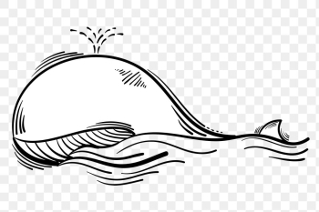 Png whale funky hand drawn doodle cartoon sticker Png whale funky hand drawn doodle cartoon sticker