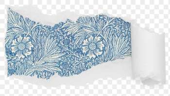 Png William Morris blue marigold | Free PNG - rawpixel Png William Morris blue marigold | Free PNG - rawpixel